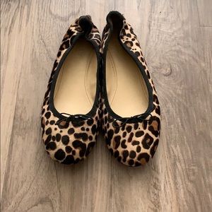 J Crew Collection Leopard Ballet Flat